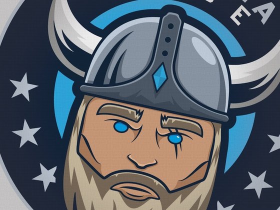 Valhalla Didde Viking mascot