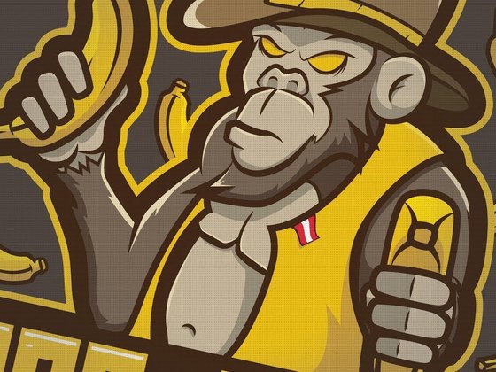 Designed the Ape_Team mascot logo