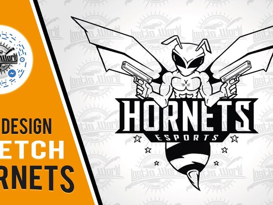Hornets teamlogo sketch